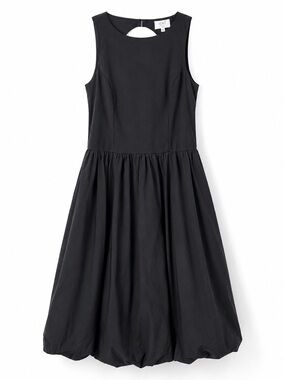 Roja XL Black Bubble Hem Maxi Dress Open Back Sleeveless Cocktail Evening Dress